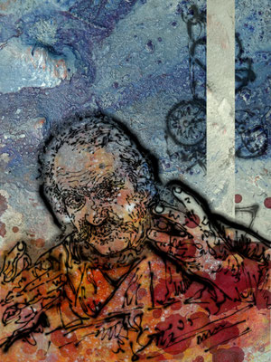 Serie "Kluge Köpfe" - J. Tinguely