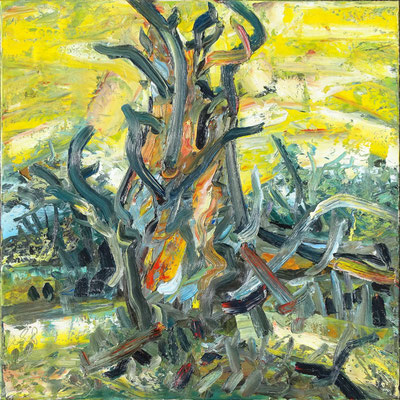 "Hommage à C.D.F.", Öl/Lw 100 x 100 cm, 2024