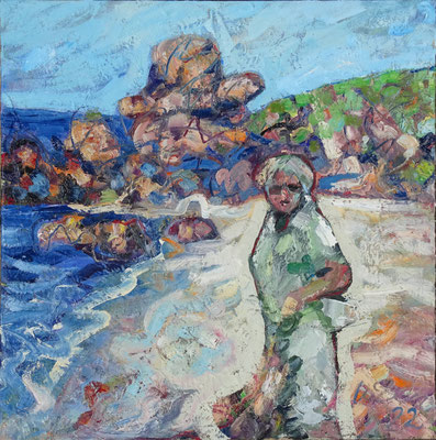 "Finisterre", Öl/Lw 100 x 100 cm, 2022
