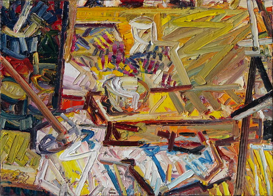 Tischstillleben, Öl/Lw 50 x 70 cm, 2018