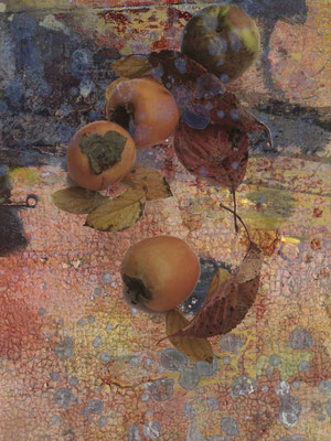 Pompeian wall (Kakis und Apfel)