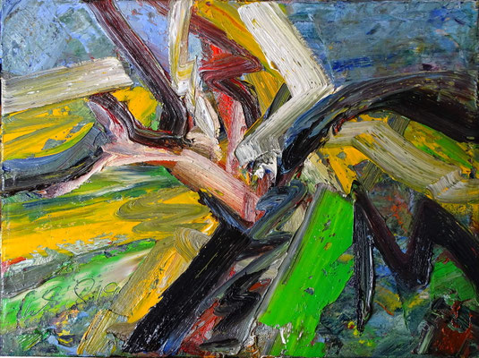 Großer Dünenbaum, Öl/Lw 60 x 80 cm, 2019