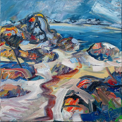 "Theven Kerbrat", Öl/Lw 60 x 60 cm, 2021