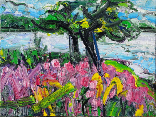 Sommersee, Öl/Lw 60 x 80 cm, 2019