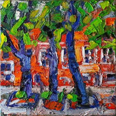 "Wismar", Öl/Lw 70 x 70 cm, 2019