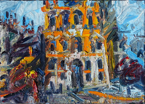 never been to Venice III , Öl/Lw 60 x 80 cm, 2019