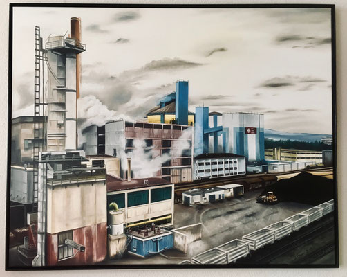 Zuckerfabrik Frauenfeld, 100x80cm, Preis mit Rahmen Fr. 680.-