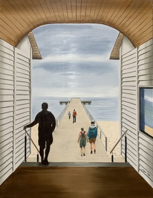 Rügen, 90x70cm, Fr. 630.- mit Rahmen