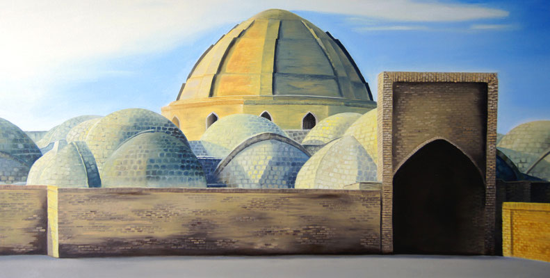 Souk in Usbekistan 2015, 100 x 50 cm,  verkauft