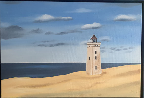 Leuchtturm, 76x53cm, Verkauft
