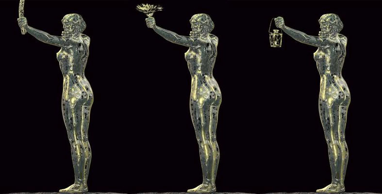 Georg Grell. "Dreiklang", Triptychon