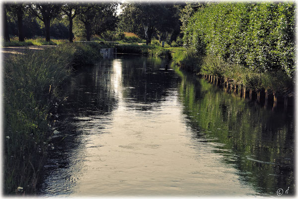 Schöne Wasserwelten entlang der Landstraße