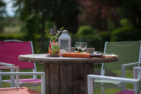 Frühstück im Garten
