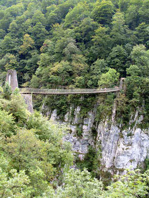 la passerelle d'Holzarte 