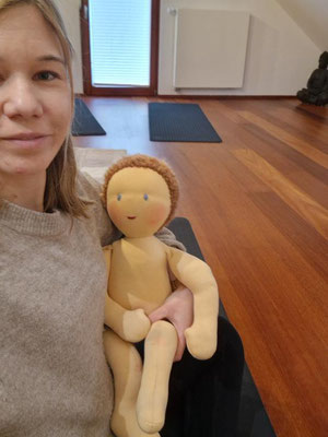 Sabrina und ihr neuer Arbeitsbegleiter (53er Größe)