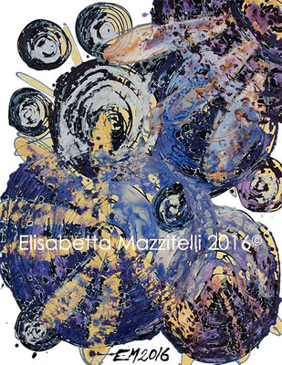 "Fiori d'autunno II" - acrilico su tela - 70x90 cm  - collezione privata