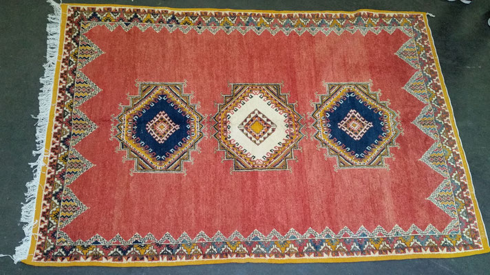 Berberteppich, geknüpft, 3m x 2m, Schafswolle