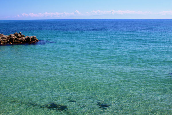 Japan sea behind PEACE 