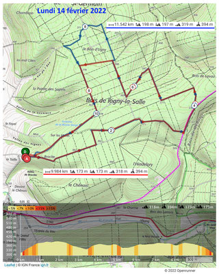 Le 14 février 2022, Forêt de RIGNY LA SALLE