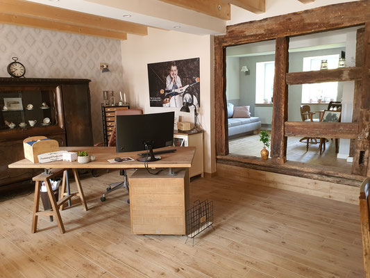 Arbeitsplatz im Coworking Saarland 