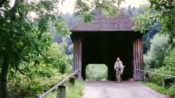 Donaubrücke - noch klein und hölzern