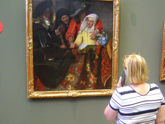 Gemäldegalerie im Zwinger, hier:  "Bei der Kupplerin" von Johannes Vermeer