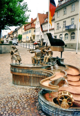 Der lustige Musikanten-Brunnen in Donaueschingen