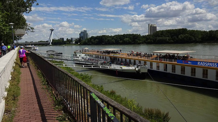 Bratislava: zurück am Schiff