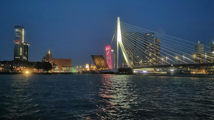 Blick aus dem Fenster auf Rotterdam