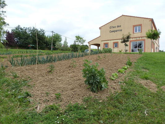 le potager aux Gites des Camparros à Nailloux