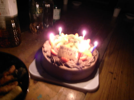 〆はもちろん！今年はマロンさんのデコケーキ
