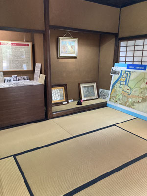 部屋数も多かった・・床の間には「放牧三馬」当時の久留米を描いたであろう作品は多いです。