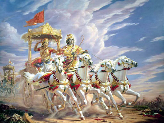 Bhagavad Gītā, capítulo más célebre en Occidente del Mahabharata.