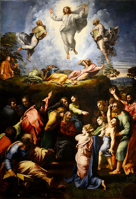 Transfiguración, Rafael, ca. 1520. Pinacoteca Vaticana.