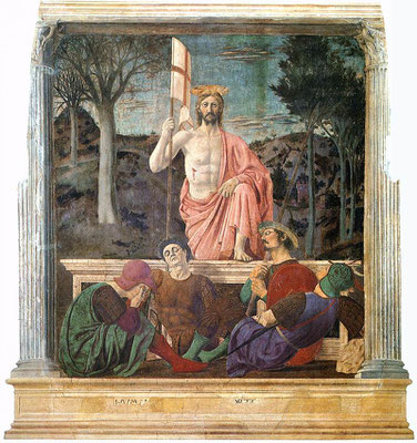 Resurrección, Piero de la Francesca, ca. 1450-1463.Museo Cívico de San Sepolcro.
