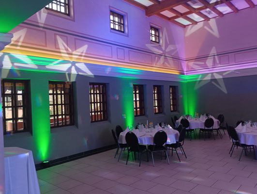 Hochzeit DJ Tim Fayne Aufbaubilder Saarland Römische Villa Borg