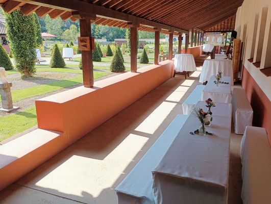 Hochzeit DJ Tim Fayne Aufbaubilder Saarland Römische Villa Borg