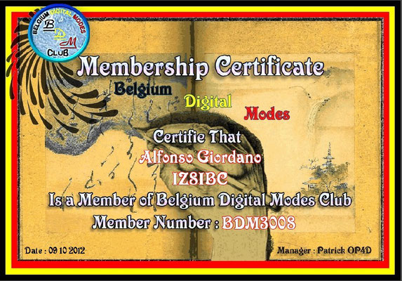Certificate of membership