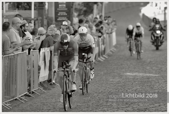 Ironman Frankfurt 2018  Radstrecke 'Die Hölle von Hochstadt' - hier Patrick Lange, der spätere Drittplazierte