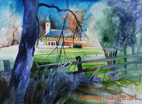 Kloster Aigen - Salzburg - 76x56cm, 2017/11