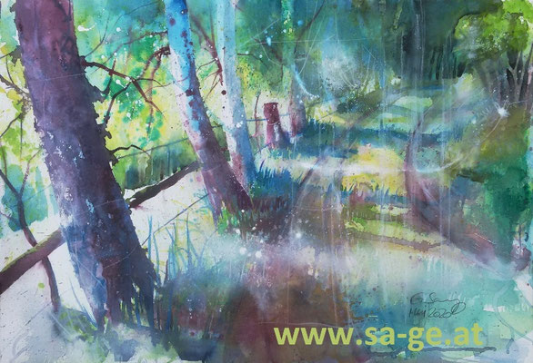 Wanderweg in Vordergumitsch,  76x52cm 2020/5