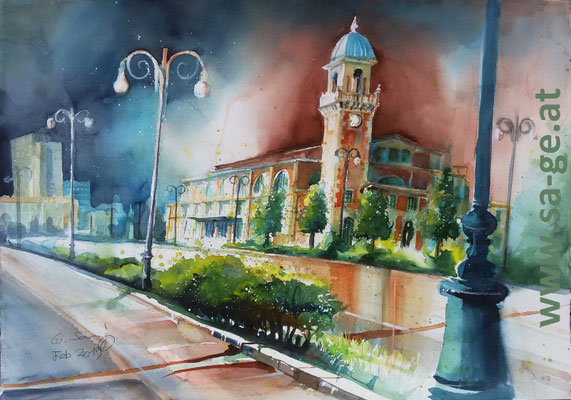 Aquarium in Triest, 75x52, 2019/02