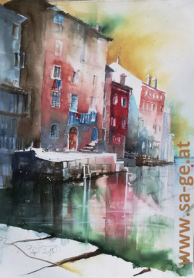 Rovinj - Luka Valdibora - 52x75cm, 2019/04