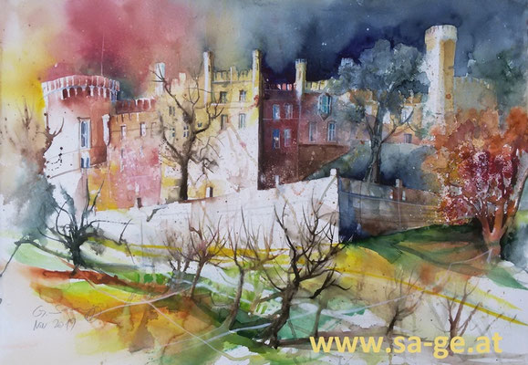 Schloss Wolfsberg, 75x52cm, 2019/11