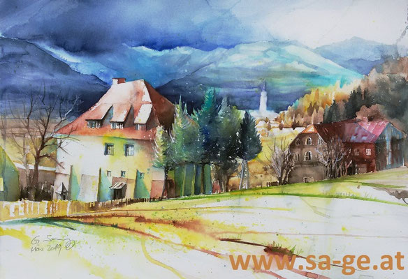 Schloss Silberberg, St. Johann, 75x52, 2019/03 -X-