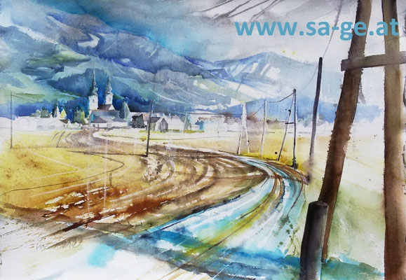 St. Marein im Lavanttal, 76x53cm, 2021/03