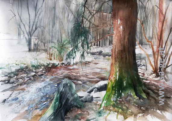 Weißenbach im Lavanttal 76x53cm, 2023/12