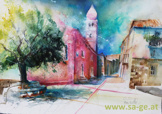 Rab - Trg Slobode, 76x54cm, 2023/05