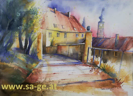Schloßstraße Wolfsberg, 76x56cm, 2017/07