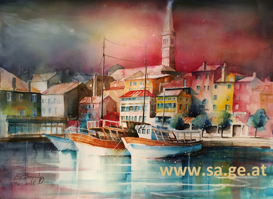 Rovinj - Obala Pina Budicina, 76x56cm, 20128/03
